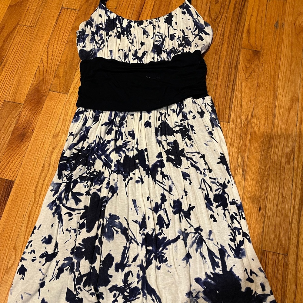 Floral navy and White Women's Dress